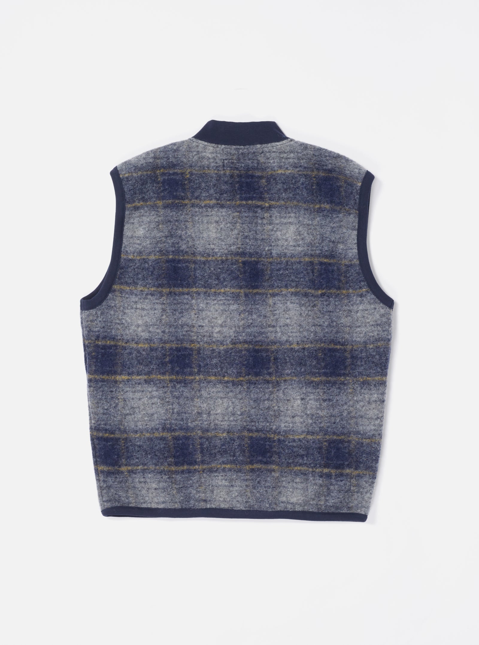 Universal Works Zip Waistcoat - Navy Wool