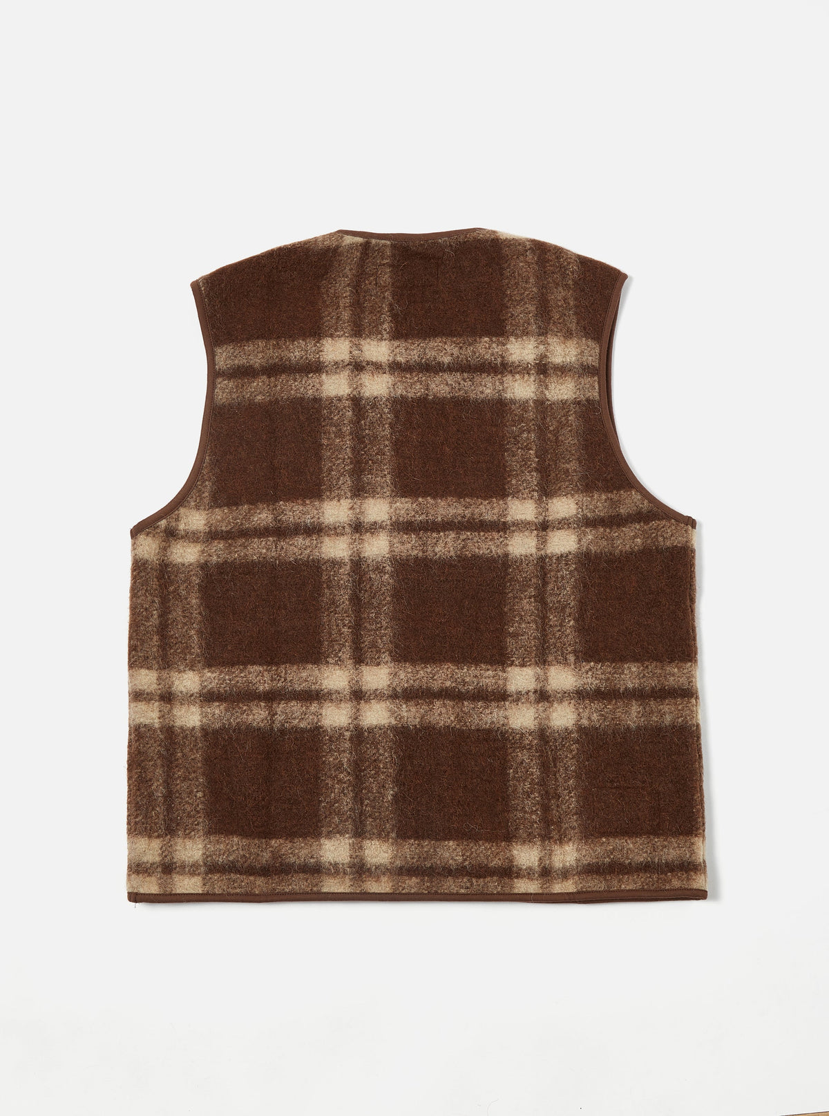 Universal Works Zip Gilet - Brown