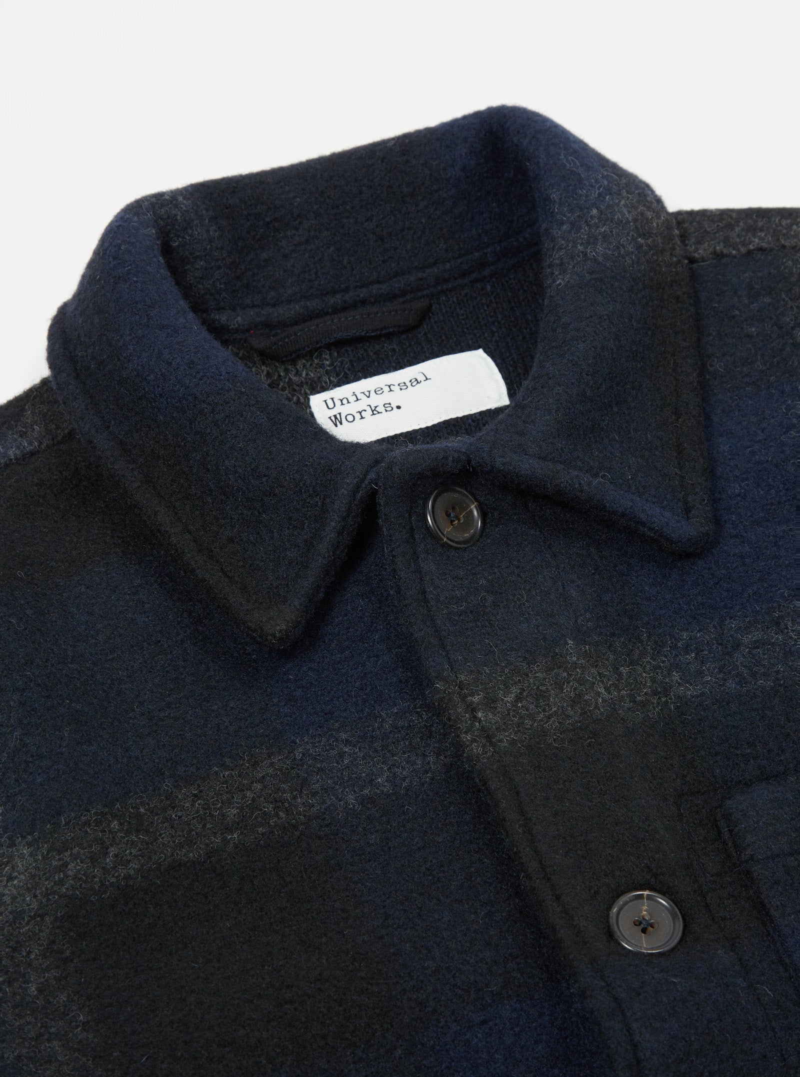 Universal Works Field Jacket - Large Plaid Black / Grey
