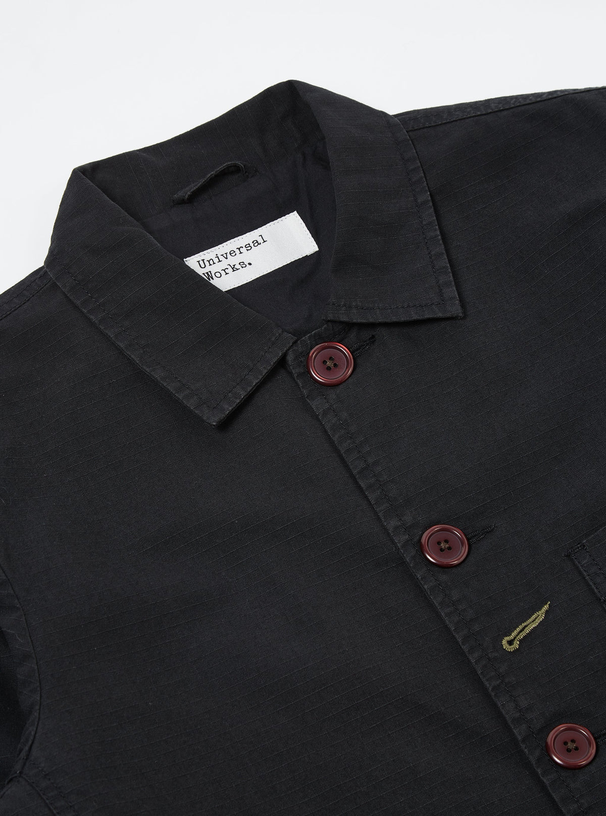Universal Works Bakers Jacket - Heavy Ripstop Black