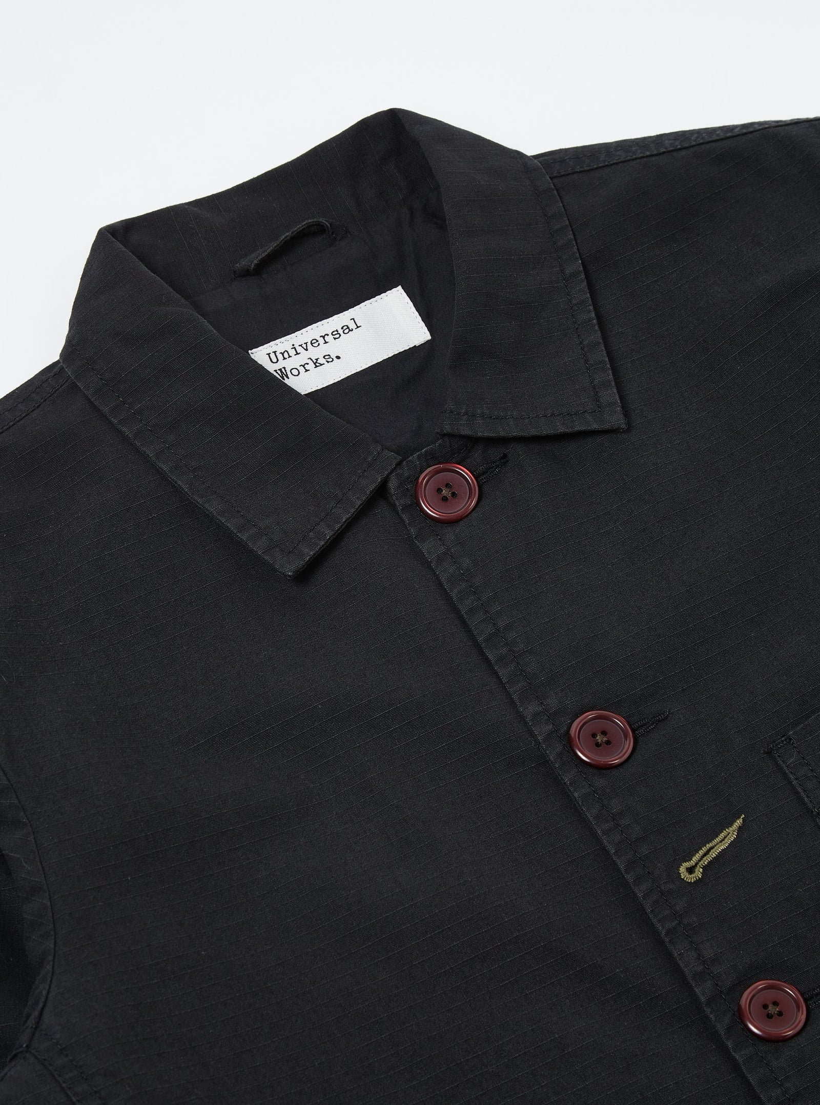 Universal Works Bakers Jacket - Heavy Ripstop Black
