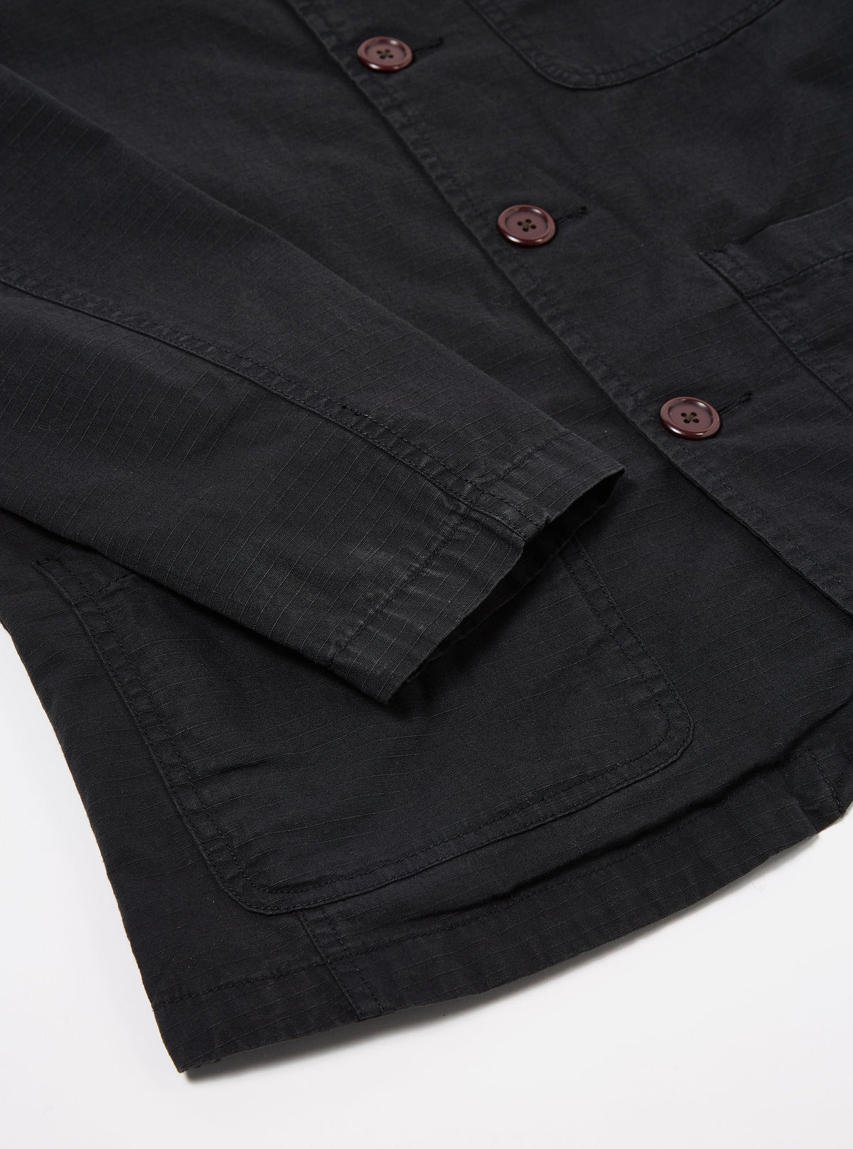 Universal Works Bakers Jacket - Heavy Ripstop Black