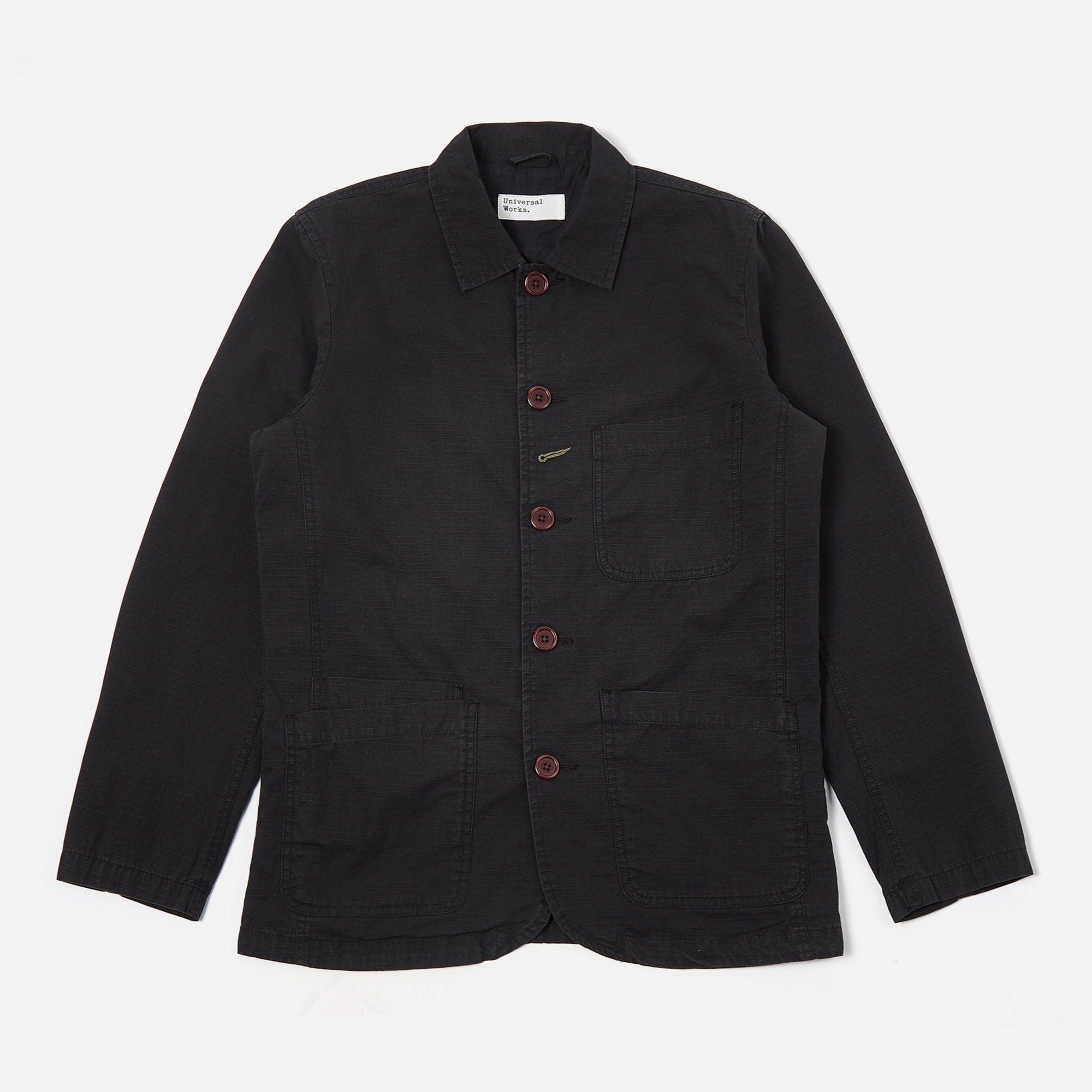 Universal Works Bakers Jacket - Heavy Ripstop Black