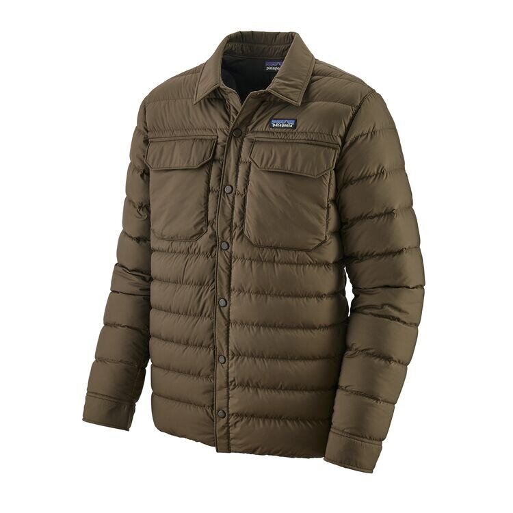 Patagonia Silent Down Shirt Logwood Brown