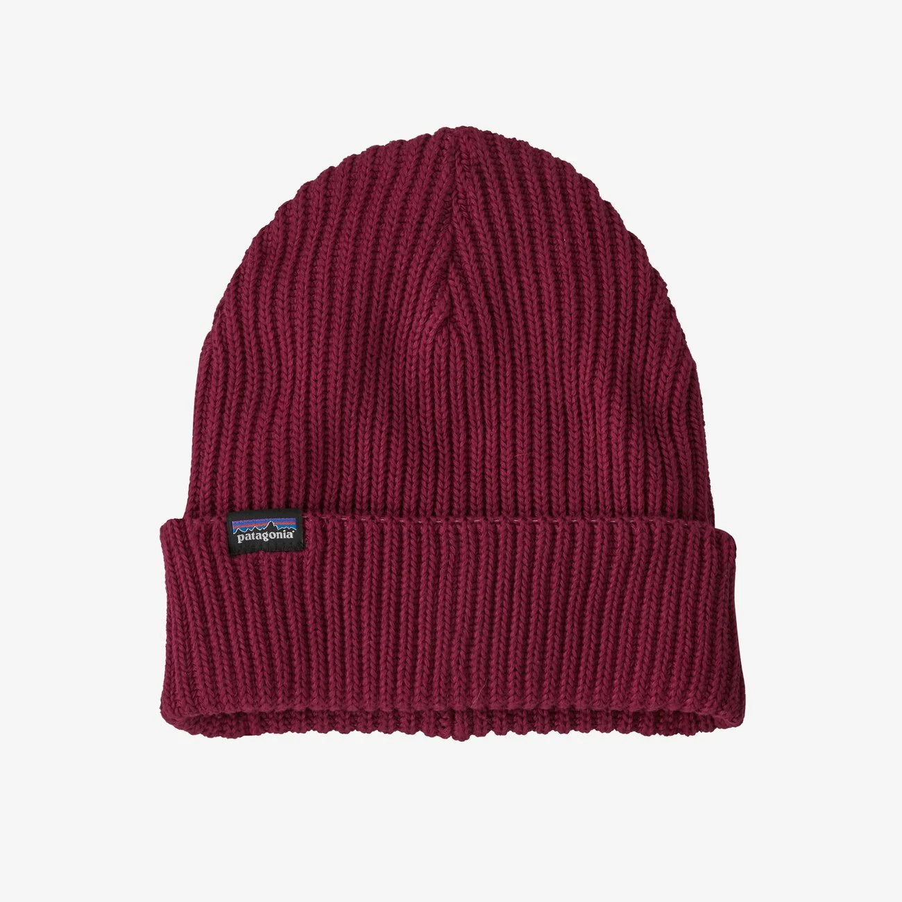 Buy the Patagonia Fishermans Rolled Beanie Wax Red Jingo Clothing