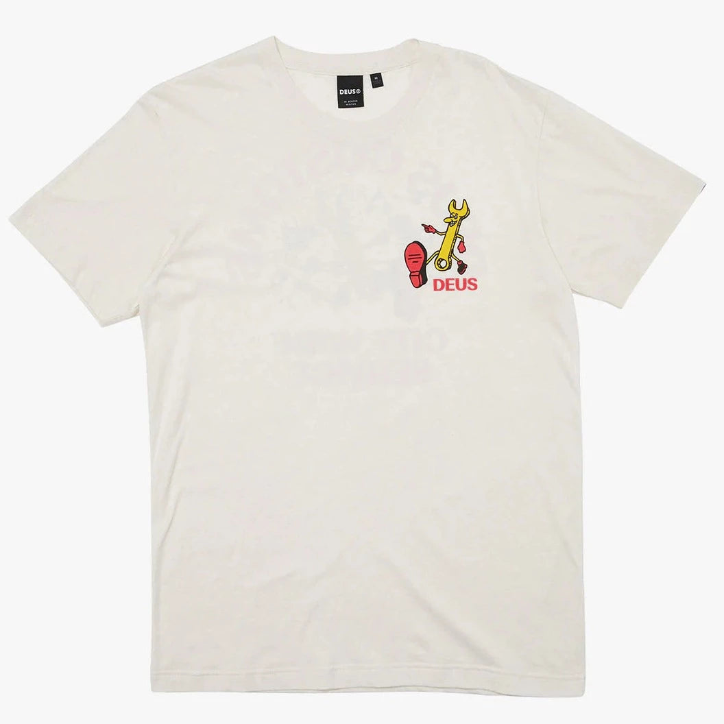 Deus Ex Machina City Wide T-Shirt - Vintage White