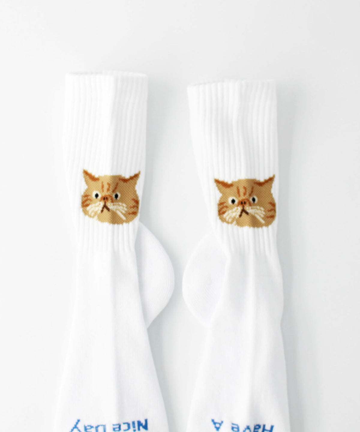 Rostersox Cat Sock - White