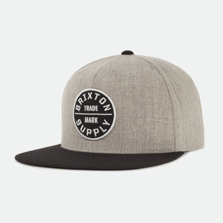 Brixton Oath 3 Snapback - Light Heather