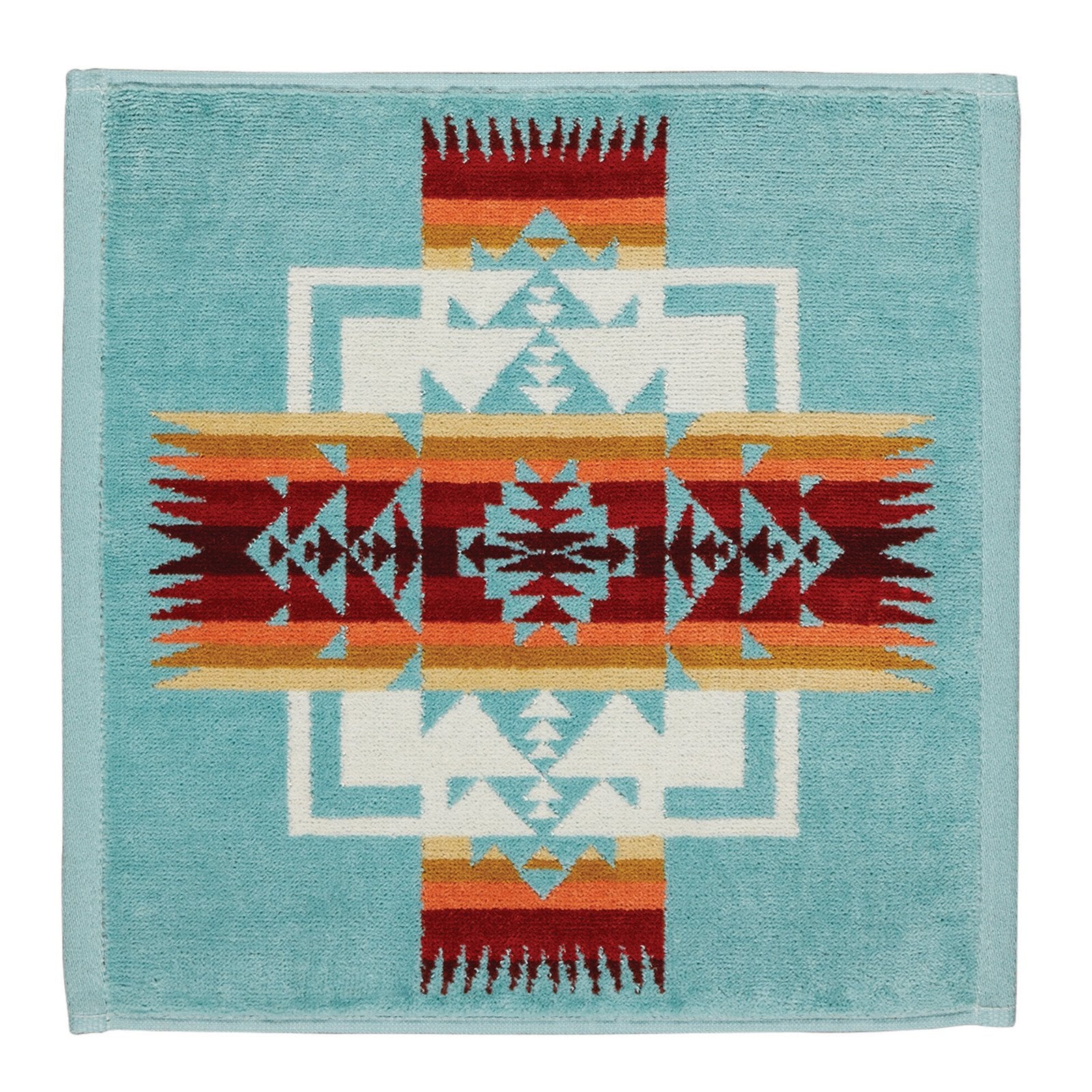 Pendleton Wash Cloth - Chief Joseph Aqua