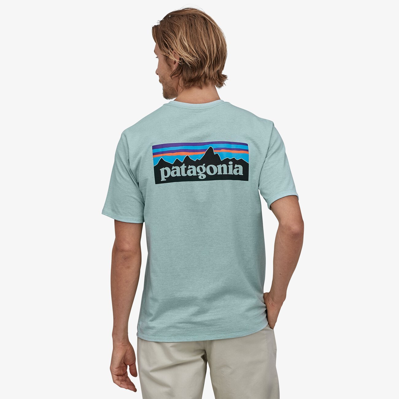Patagonia P-6 Logo Responsibili T-Shirt - Big Sky Blue