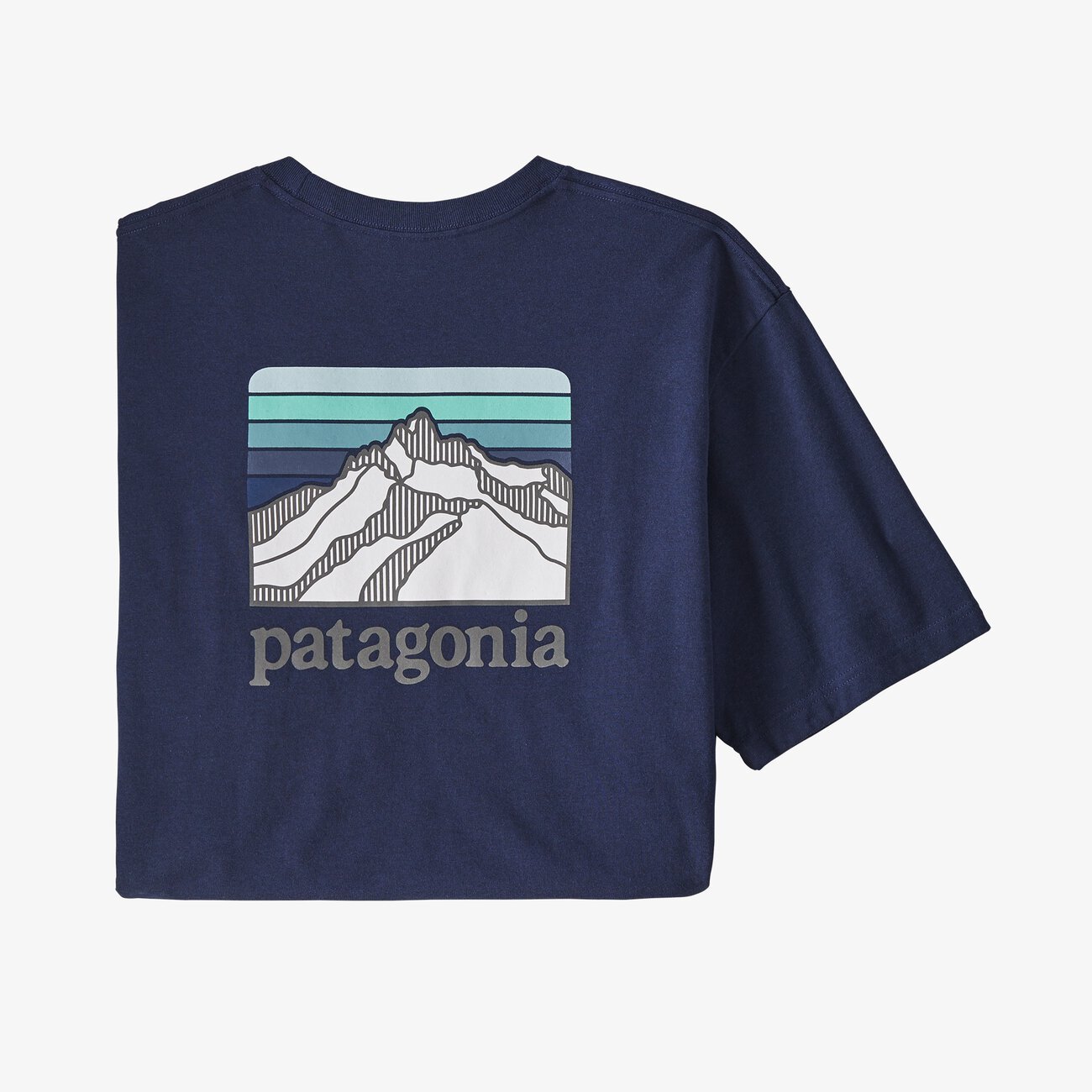 Patagonia Line Logo Ridge Pocket T-Shirt - Classic Navy
