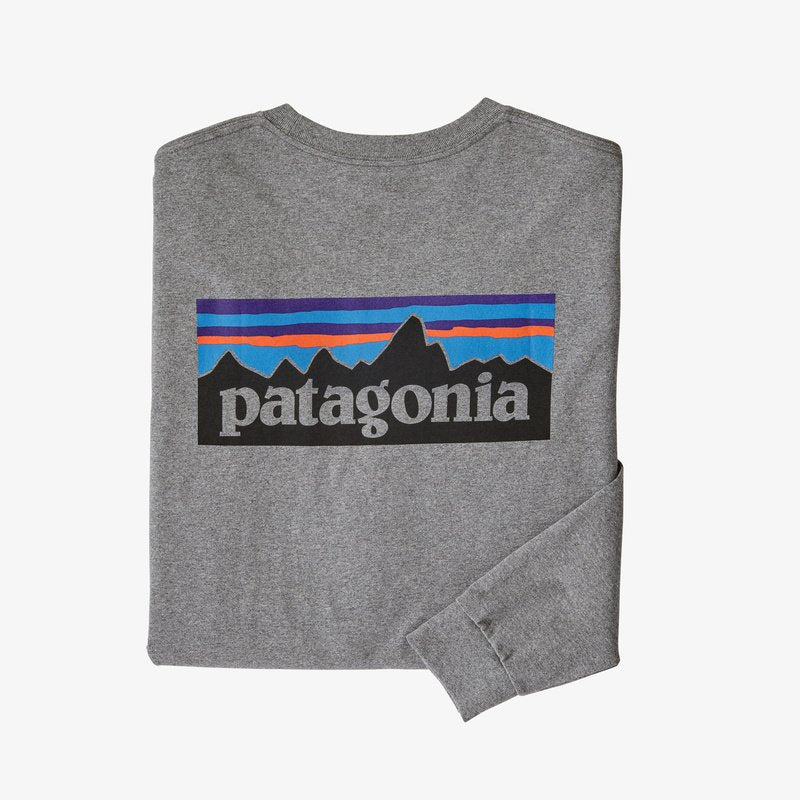 Patagonia LS P-6 T-Shirt - Gravel Heather