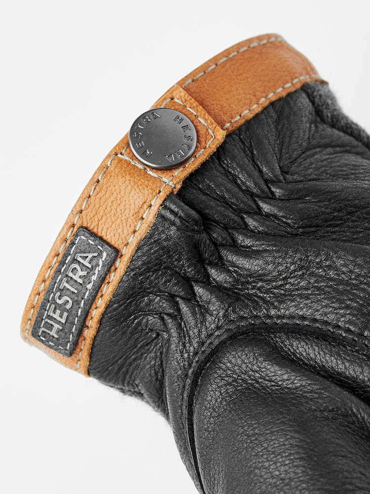 Hestra Deerskin Wool Tricot - Charcoal / Black