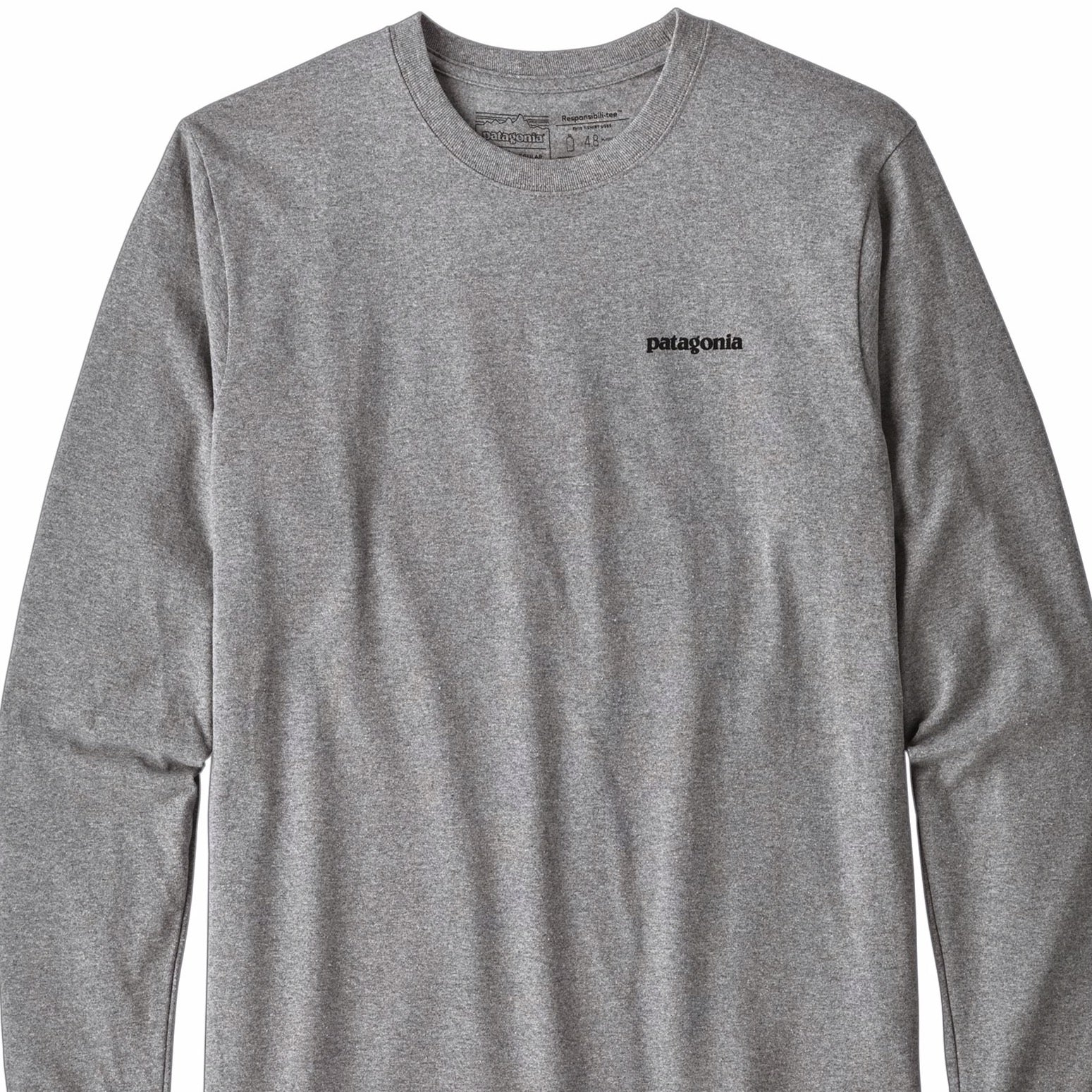 Patagonia LS P-6 T-Shirt - Gravel Heather