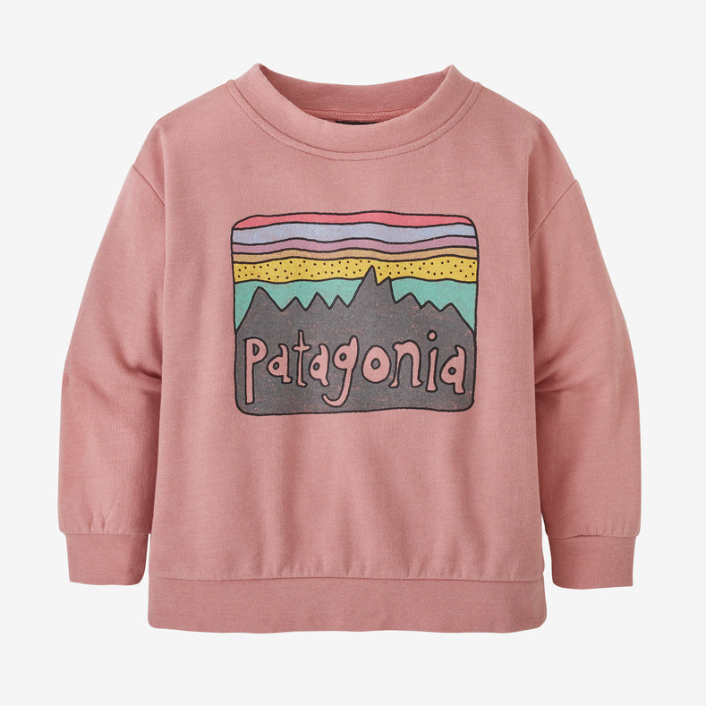 Patagonia Babies LW Crew Sweat - Sunfade Pink