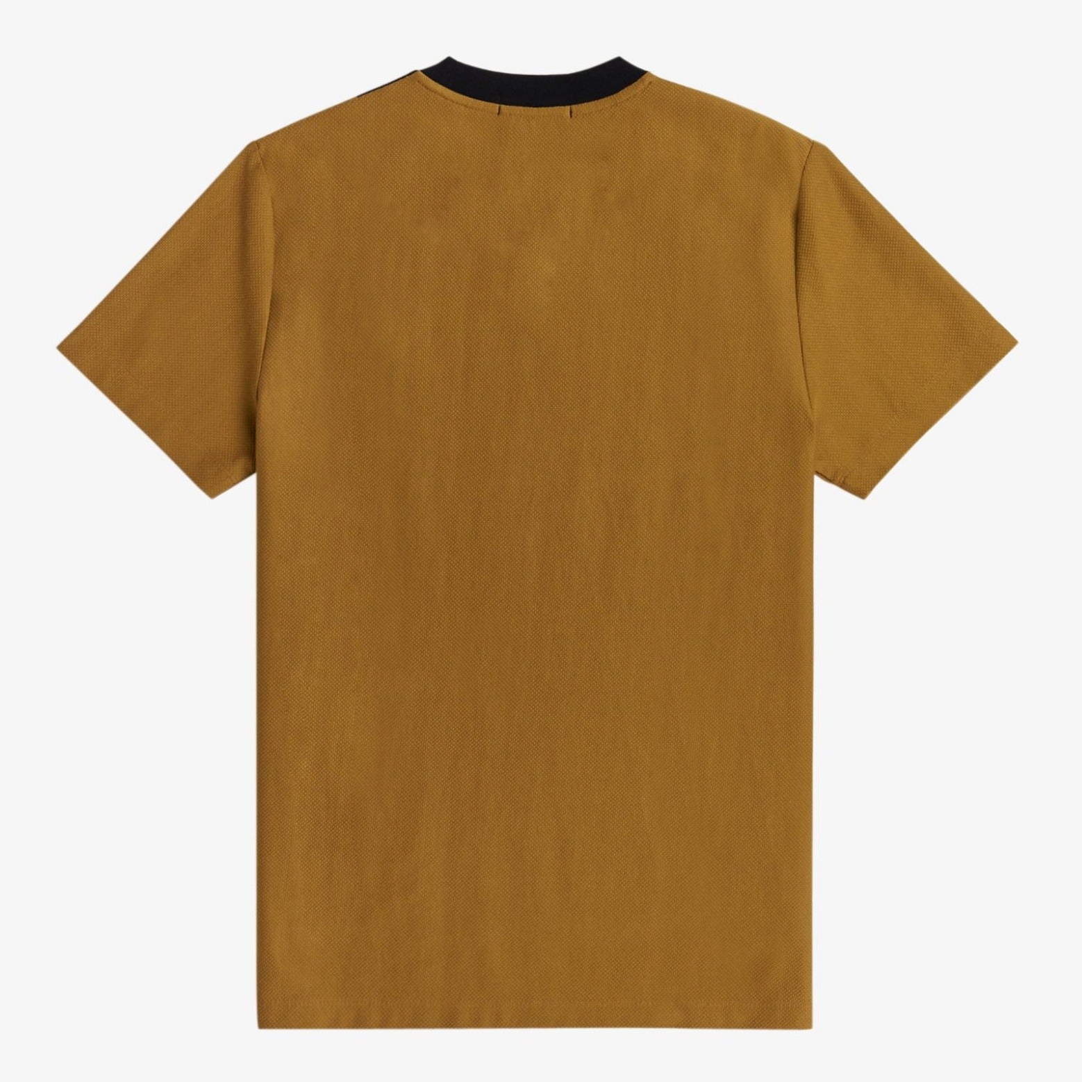 Fred Perry Striped Pique T-Shirt - Dark Caramel