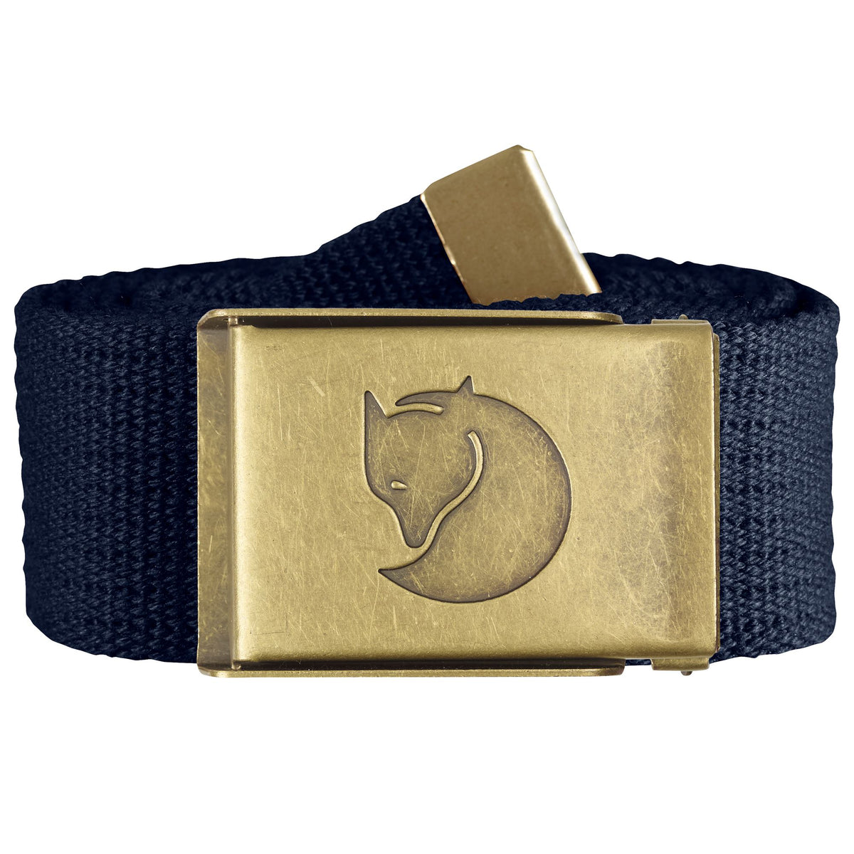 Fjallraven Canvas Brass Belt - Dark Navy