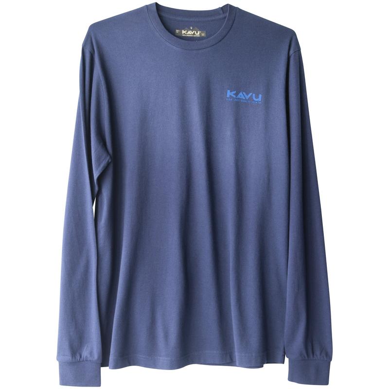 Kavu Stacked For Fun LS T-Shirt - Navy Blue