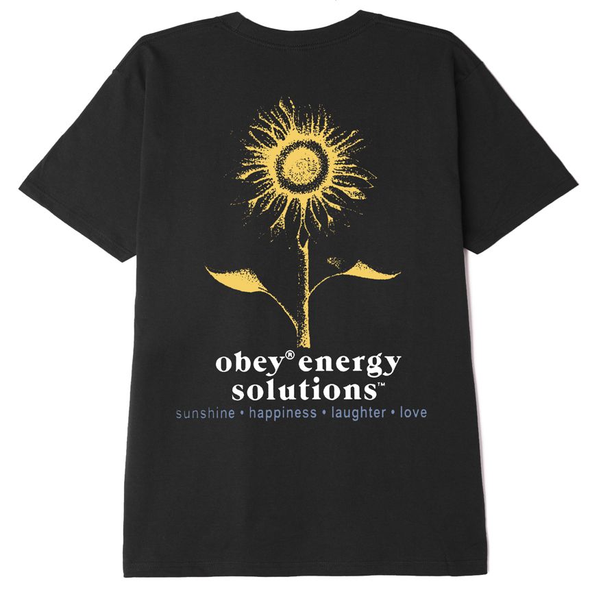Obey Energy Solutions T-Shirt - Black