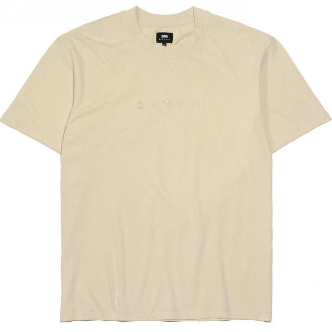 Edwin Katakana Embroidery T-Shirt - Pelican