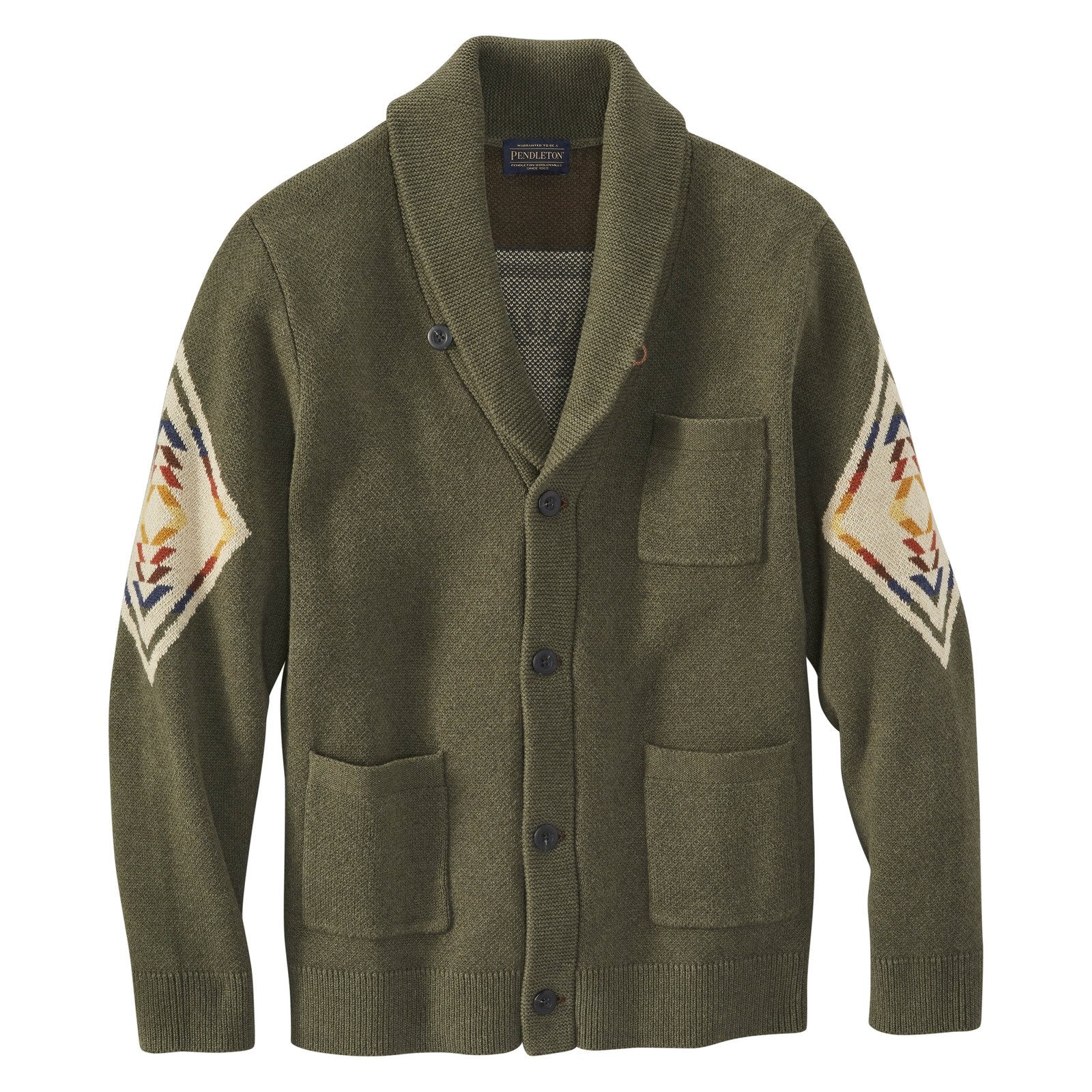 Pendleton shawl collar sweater top