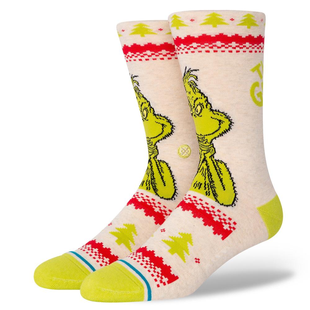 Stance Grinch Sweater Sock - Canvas
