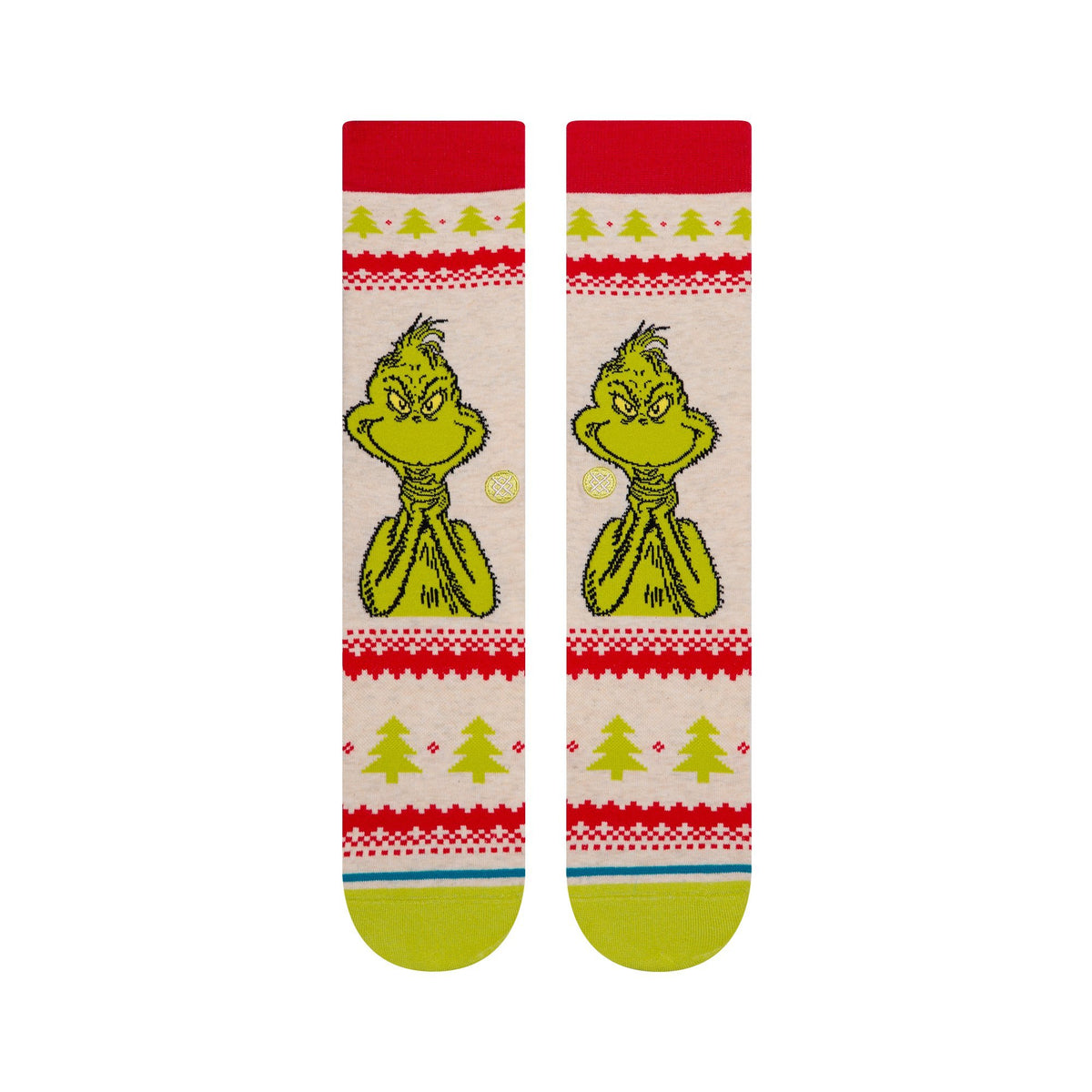 Stance Grinch Sweater Sock - Canvas