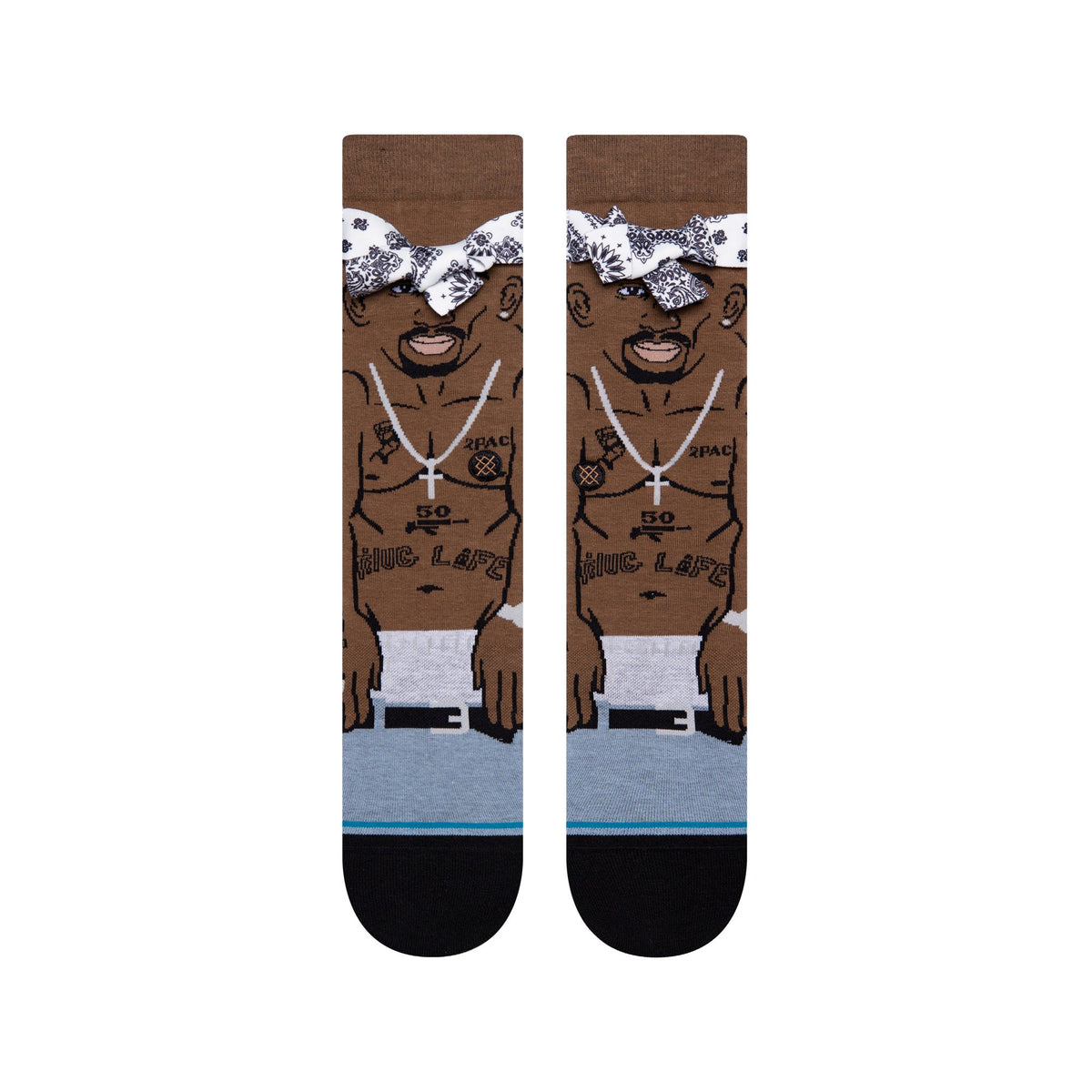 Stance Tupac Resurrected Sock - Black