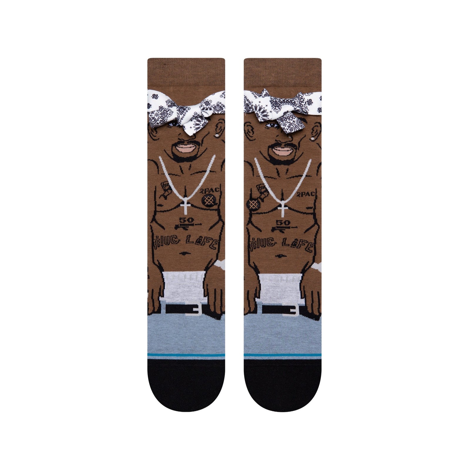 Stance Tupac Resurrected Sock - Black
