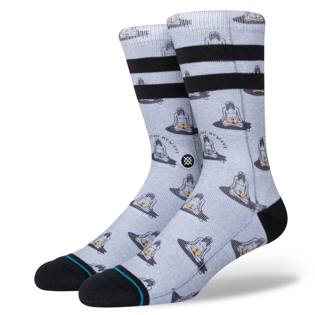 Stance Namastay Sock - Heather Grey