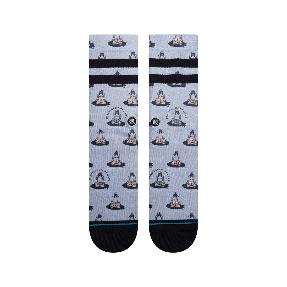 Stance Namastay Sock - Heather Grey
