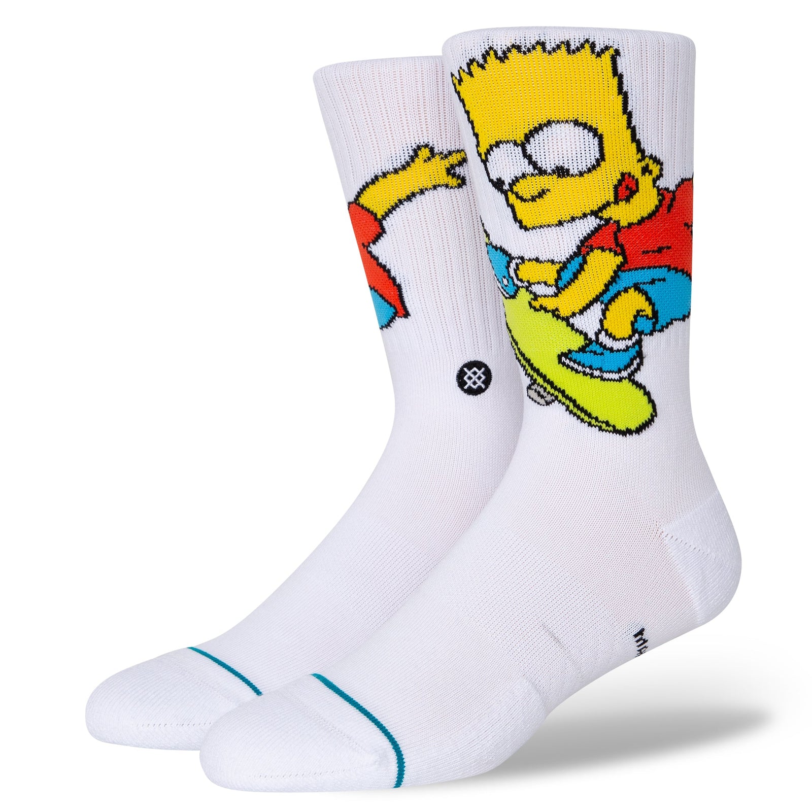 Stance Bart Simpson Sock - White