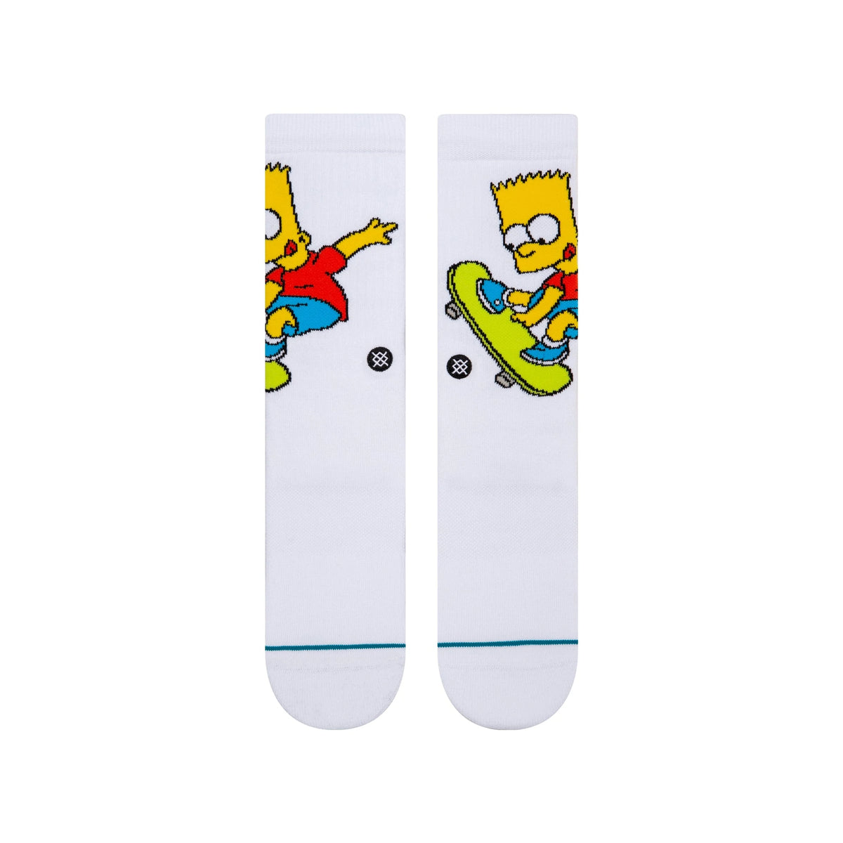 Stance Bart Simpson Sock - White