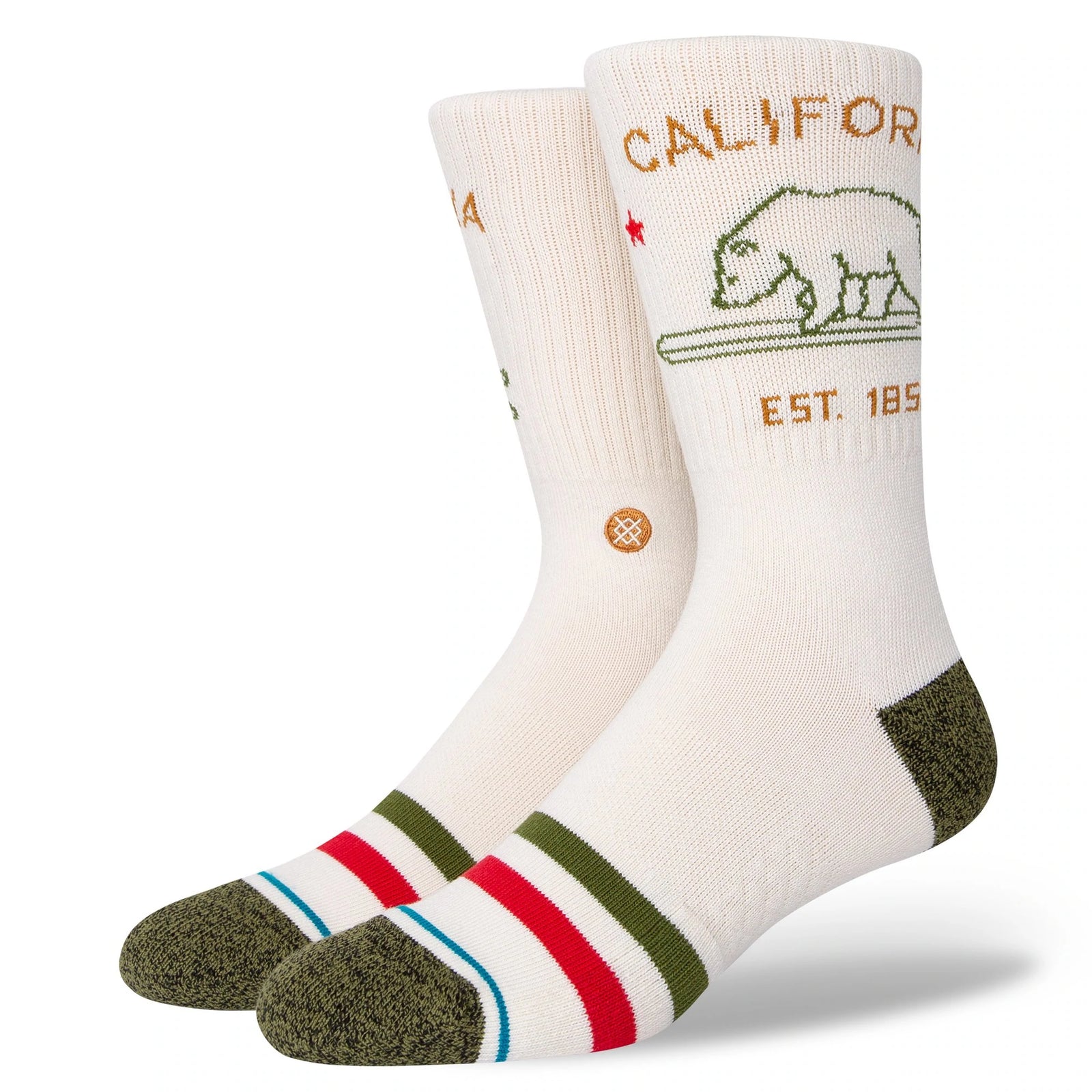 Stance California Republic Sock - Off White