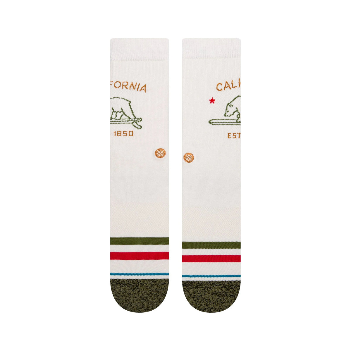 Stance California Republic Sock - Off White