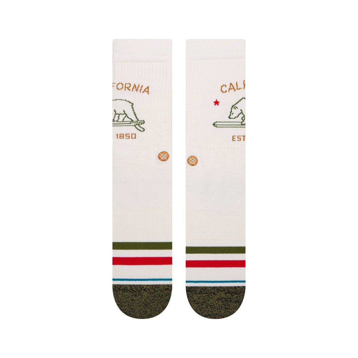 Stance California Republic Sock - Off White