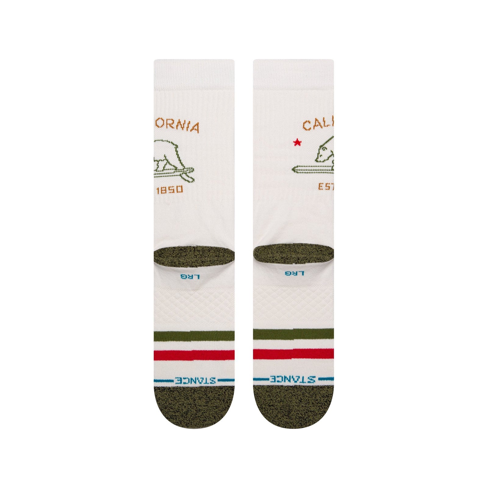 Stance California Republic Sock - Off White