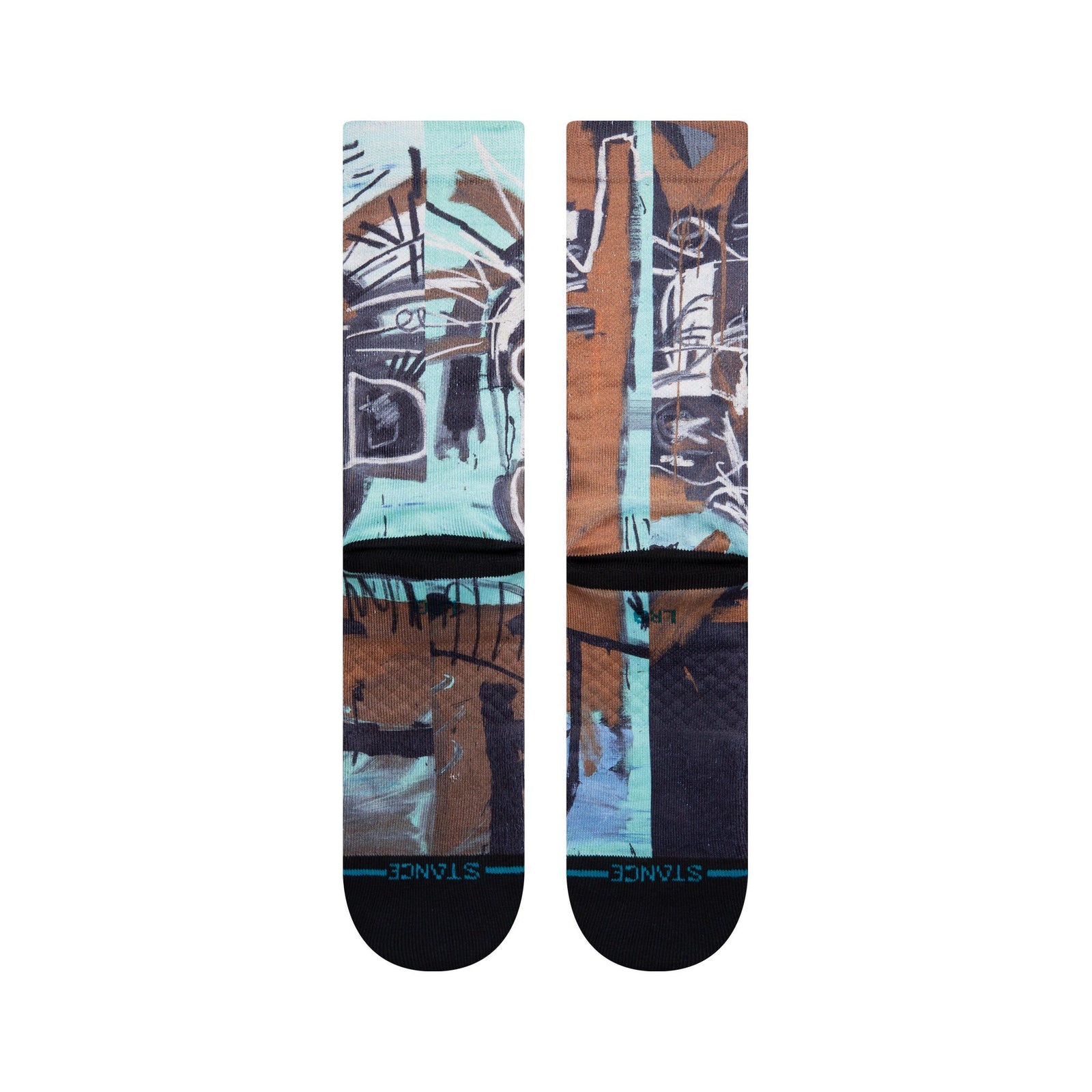 Stance 2 Heads on Gold Sock - Black