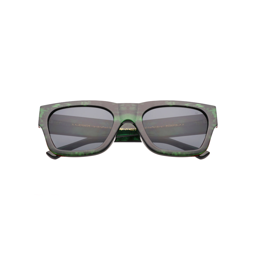 A Kjaerbede Agnes Sunglasses - Green Marble Transparent