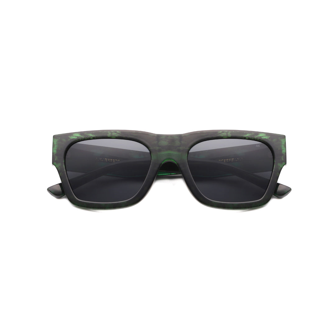 A Kjaerbede Agnes Sunglasses - Green Marble Transparent