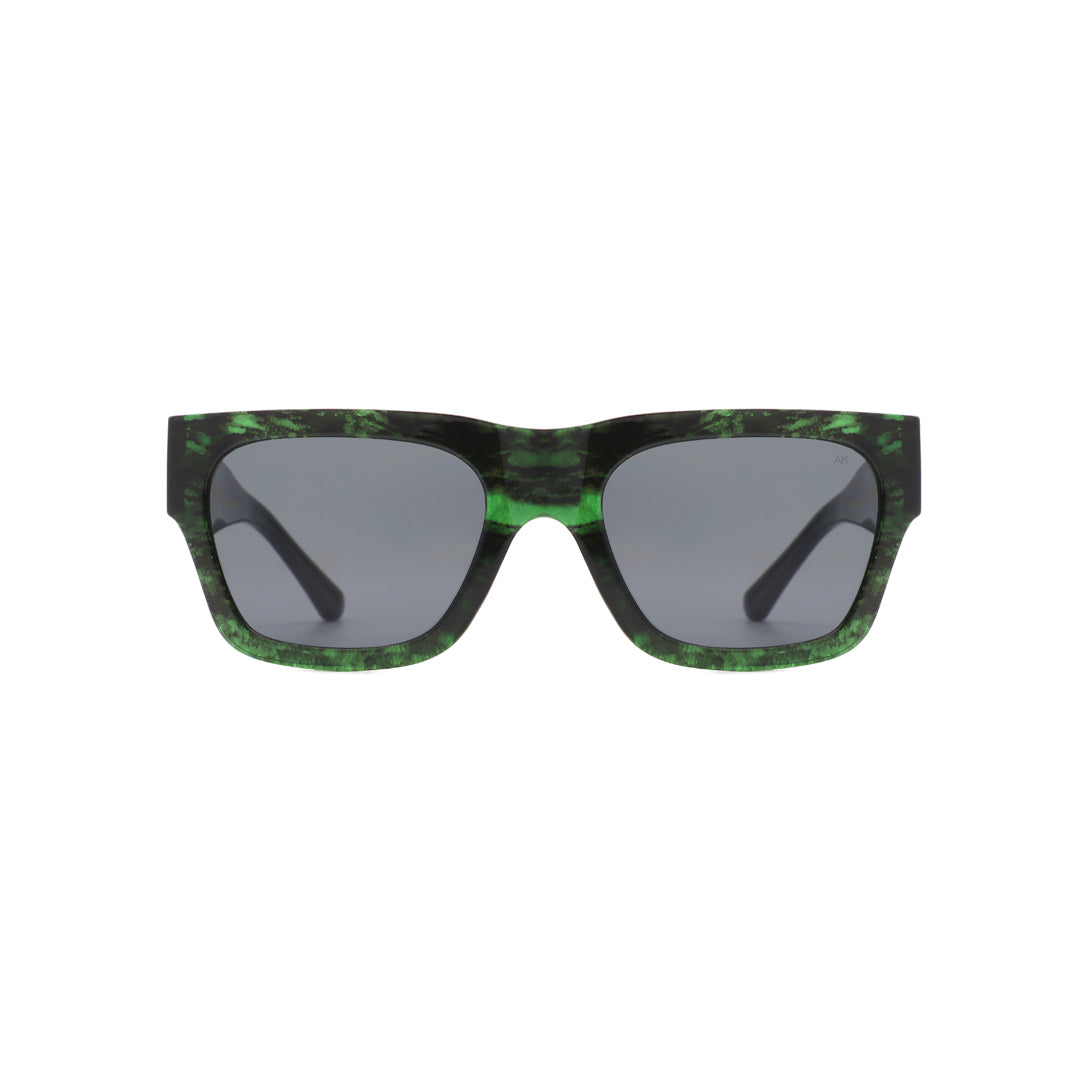 A Kjaerbede Agnes Sunglasses - Green Marble Transparent