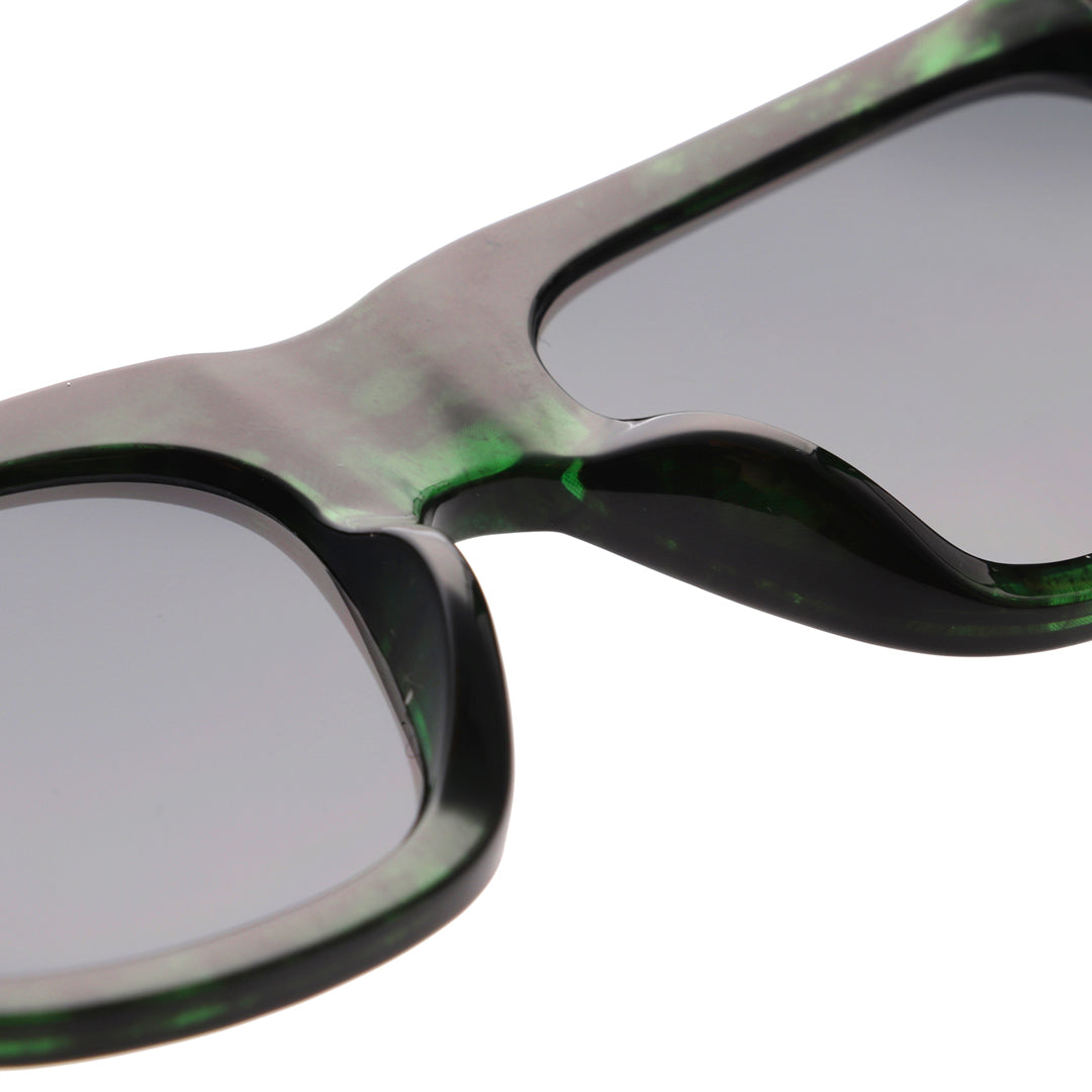 A Kjaerbede Agnes Sunglasses - Green Marble Transparent