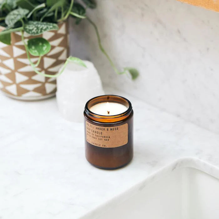 PF Candle Standard Jar Candle - Amber &amp; Moss