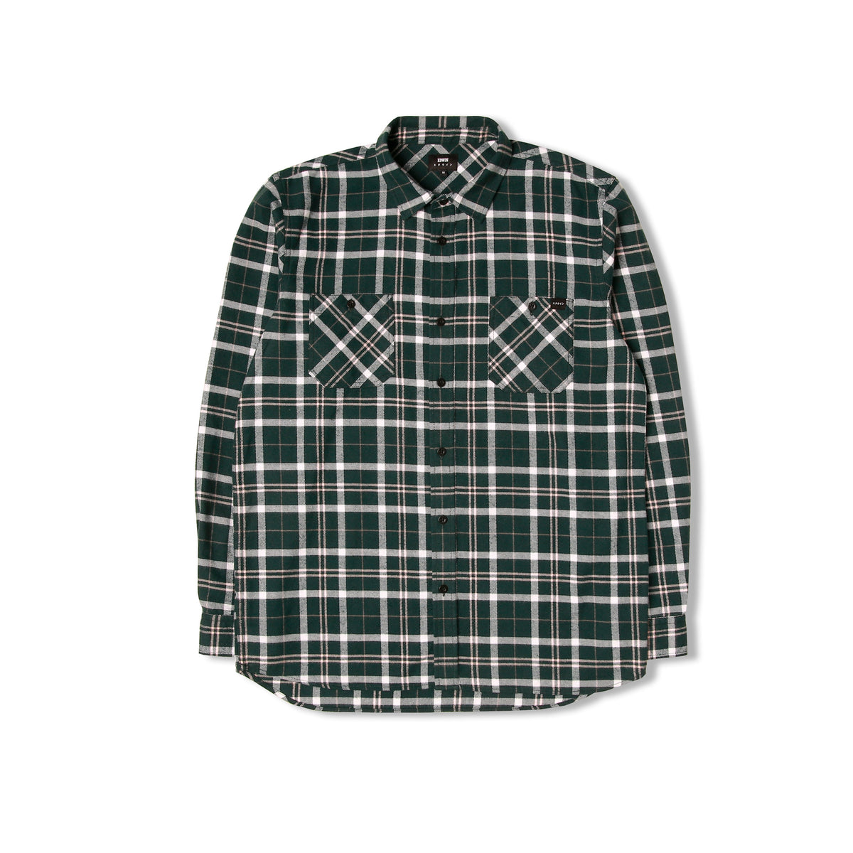 Edwin Labour Shirt - Pine Grove / Pink