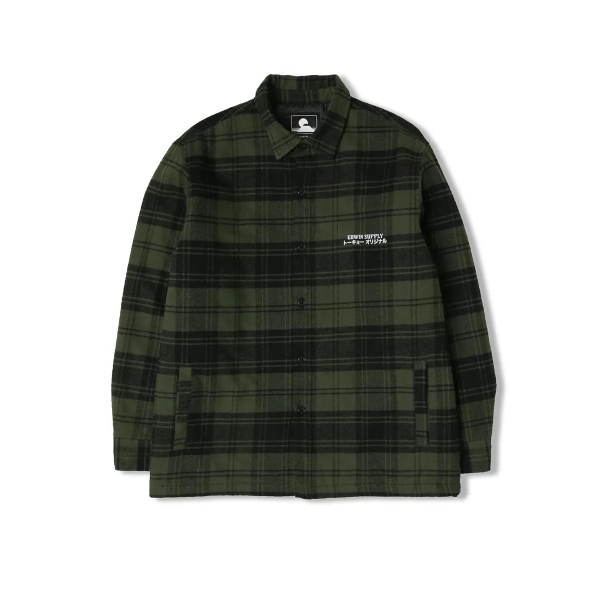 Edwin Sven Shirt - Ivy / Black