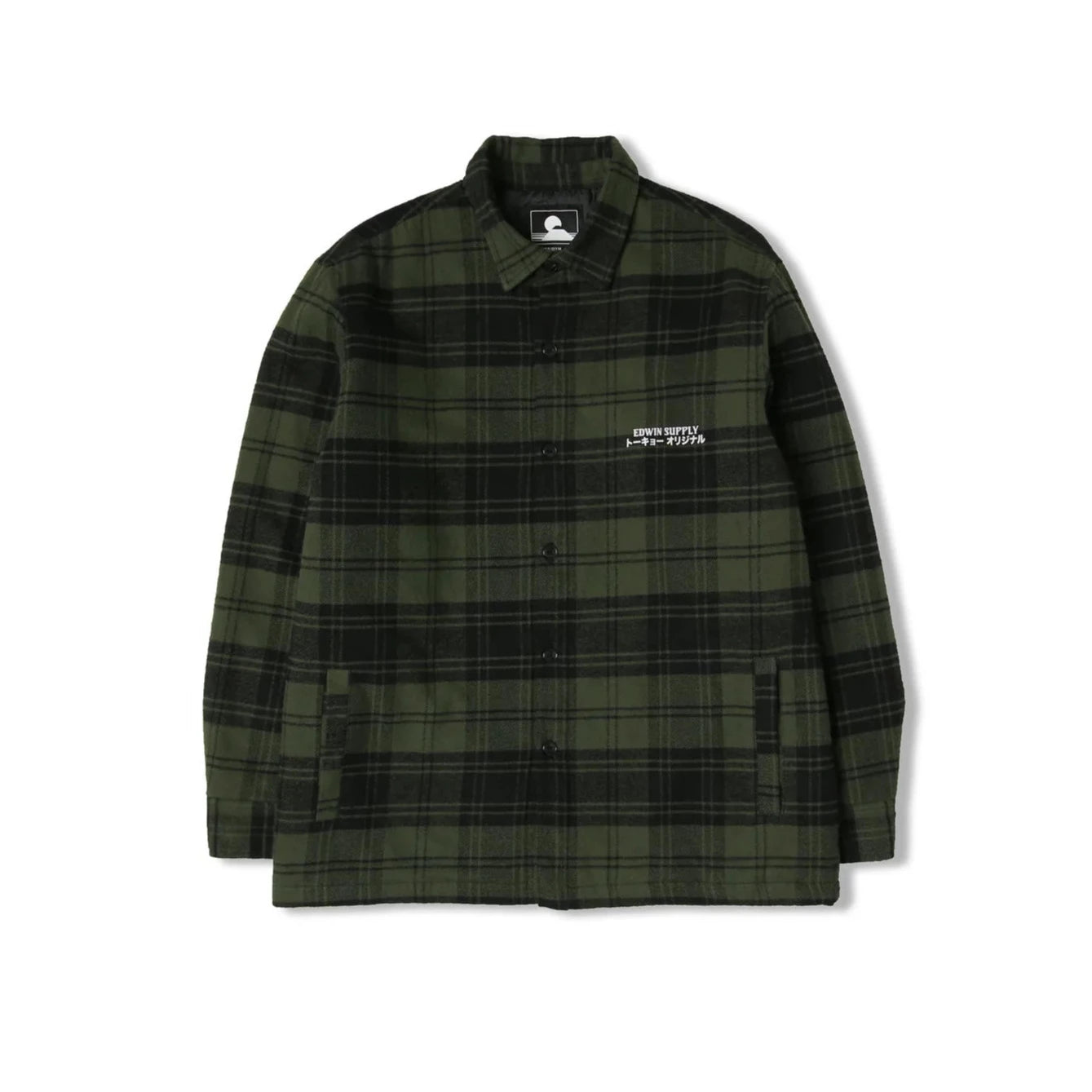 Edwin Sven Shirt - Ivy / Black