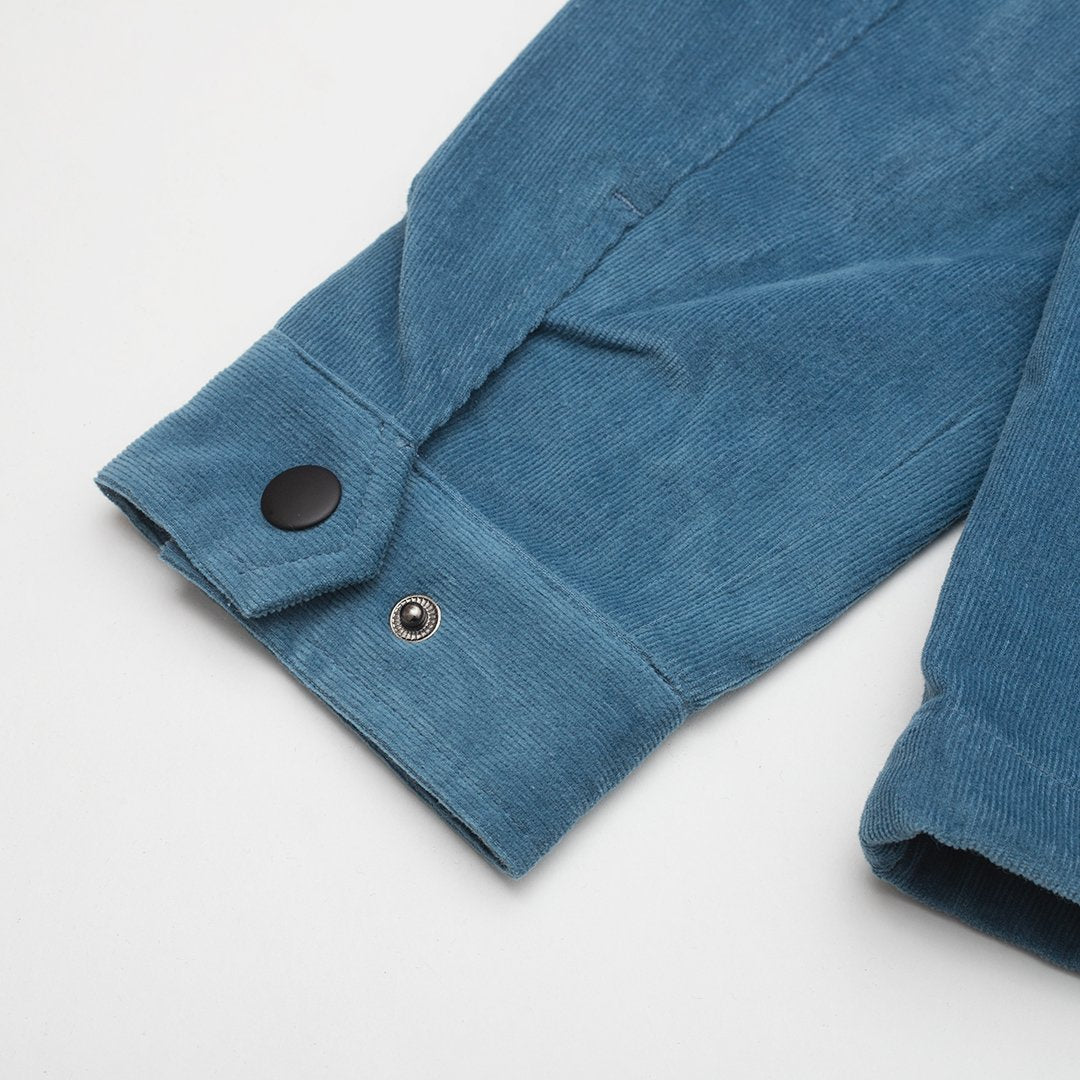 Parlez Comar Coach Jacket - Dusty Blue