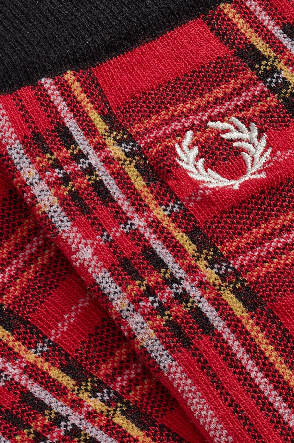 Fred Perry Royal Stewart Tartan Socks Red