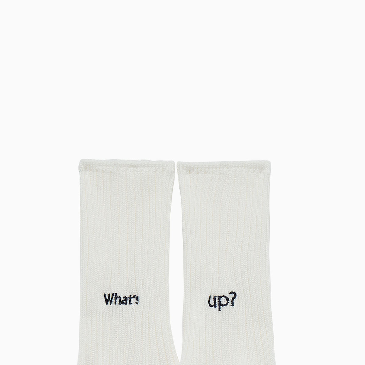 Rostersox Whats Up Socks - White