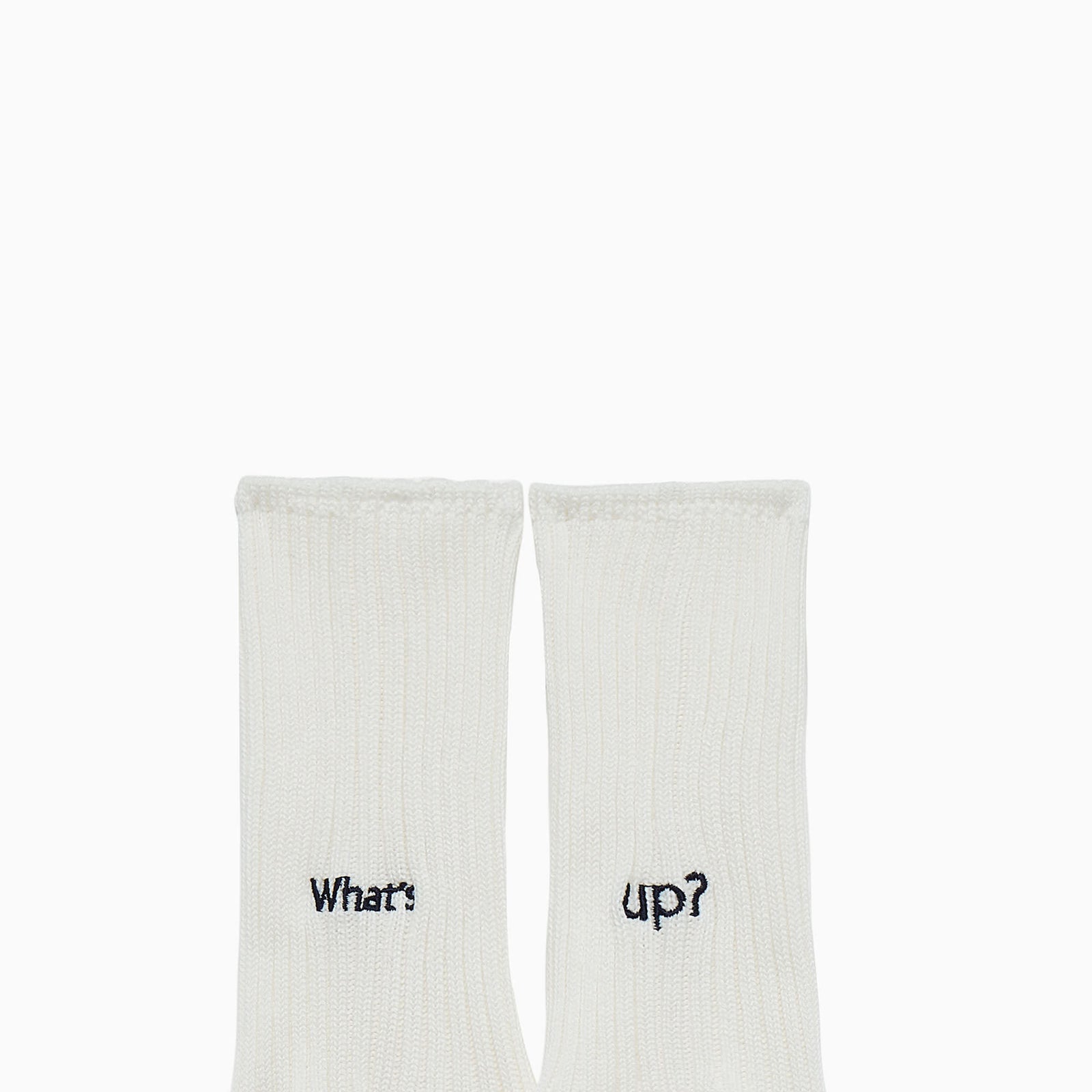 Rostersox Whats Up Socks - White